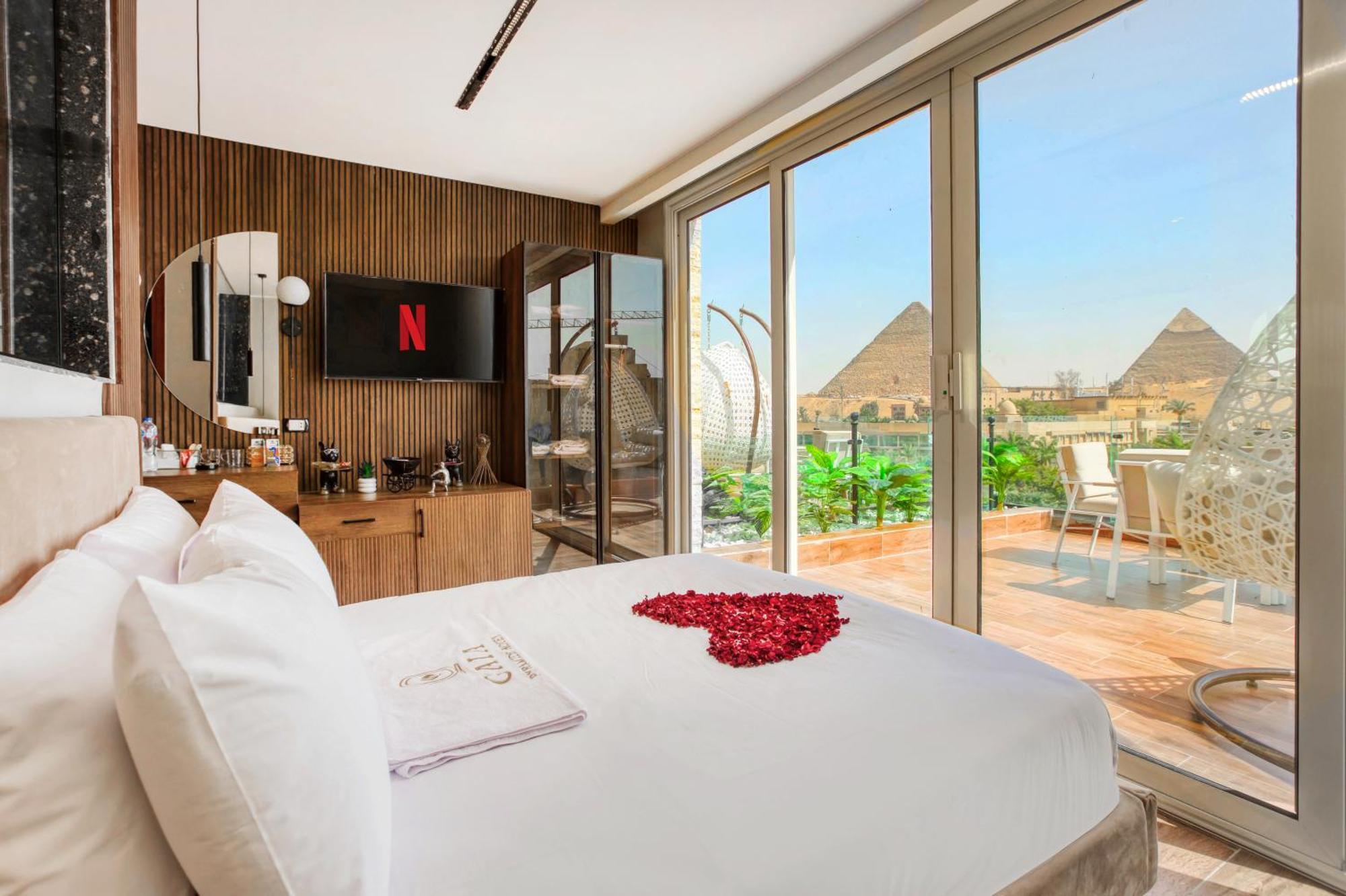 Gaia Pyramids Hotel Kafrat al Jabal Экстерьер фото